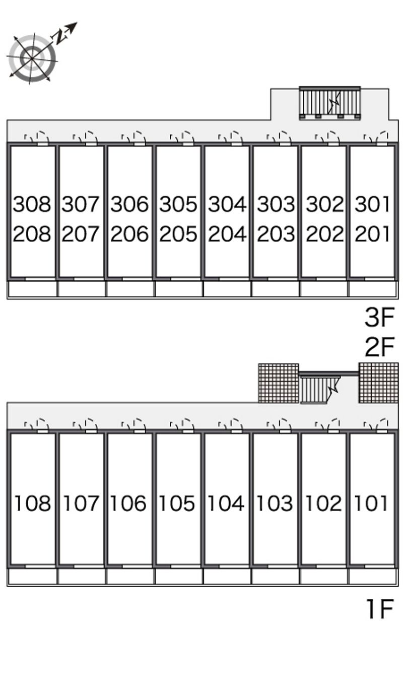 レオパレス見寿野 間取り配置図