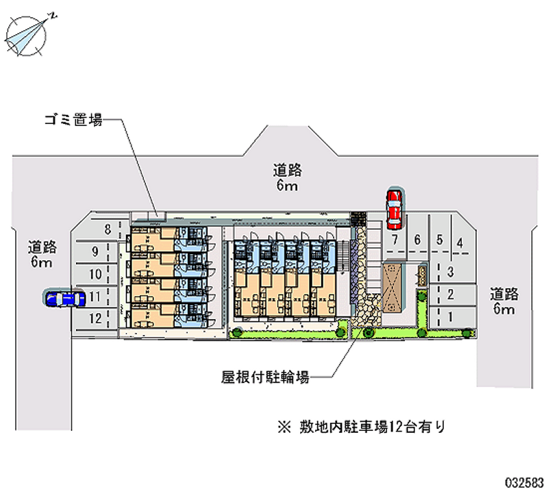 レオパレスドナヴィータ 月極駐車場