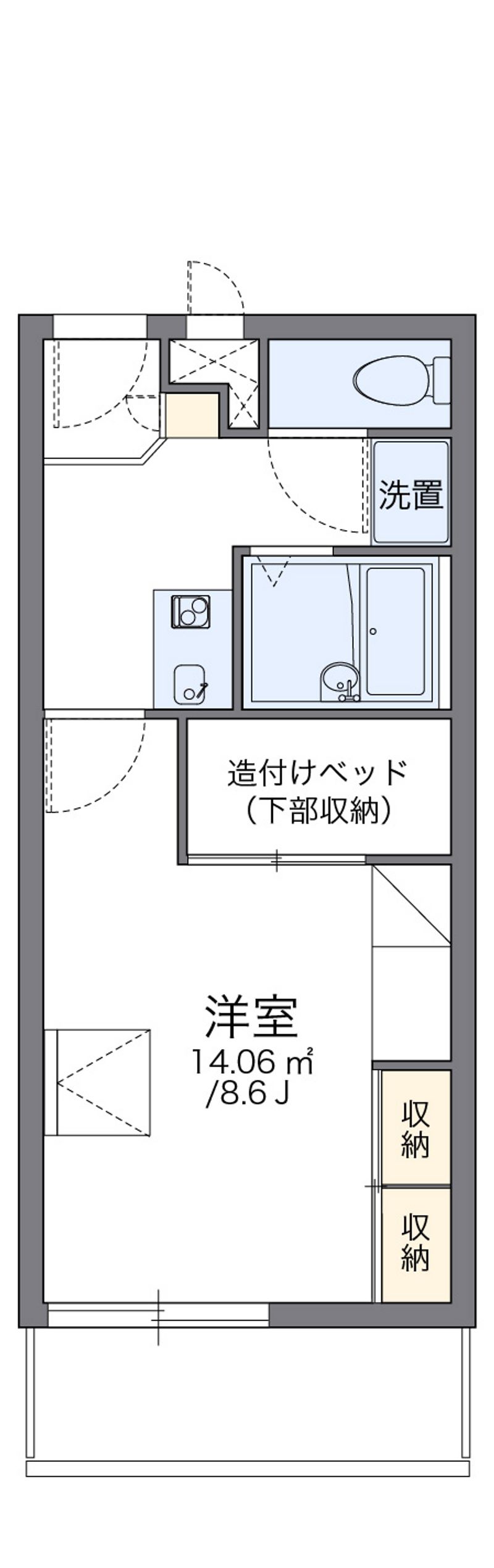 レオパレスフォレスト 間取図