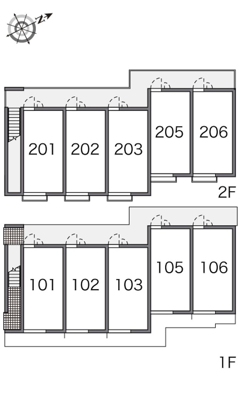レオパレスＳＥＩＺＡＮⅡ 間取配置図