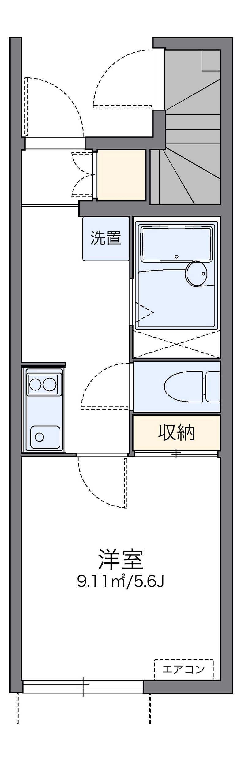 レオネクストブランドールＫ 間取図