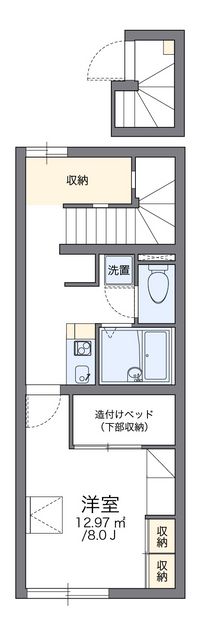 レオパレスインター 間取り図