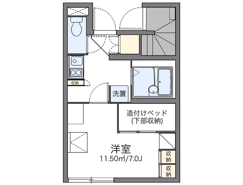 レオパレスソレーユ 間取図