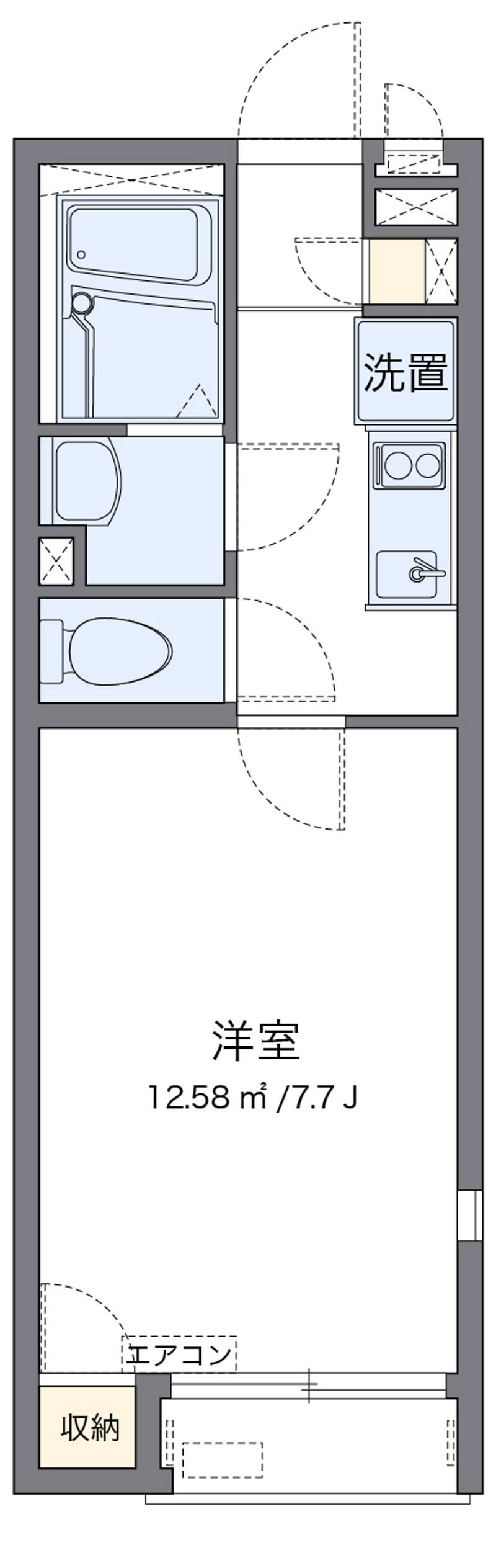 レオネクストシャトル杉田Ⅴ 間取図