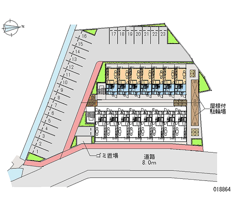 18864月租停车场