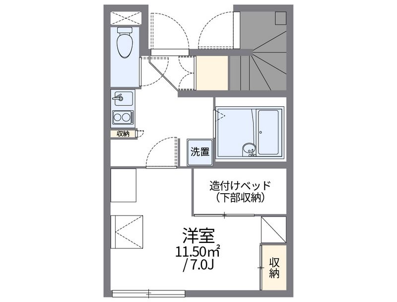 レオパレスベルダカーサ 間取図