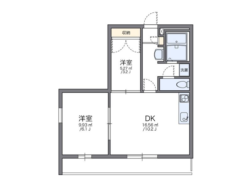 レオパレス嵐山 間取図