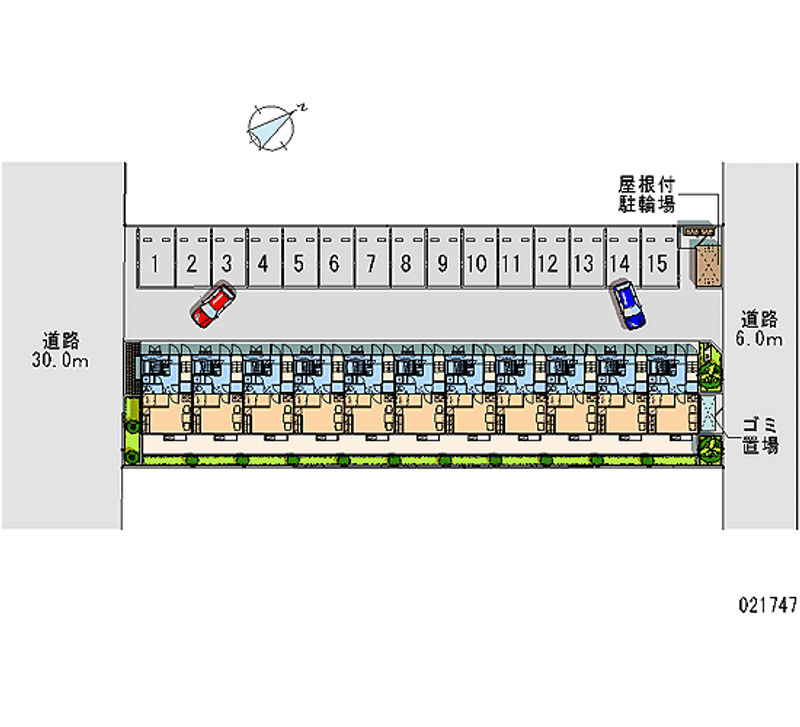 レオパレス城南 月極駐車場