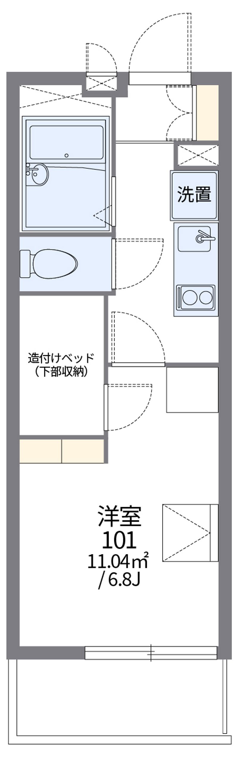 レオパレスプレジオ 間取図