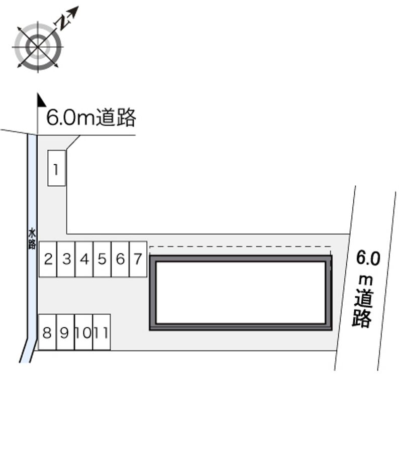 レオパレスエクセル東海Ⅱ 配置図