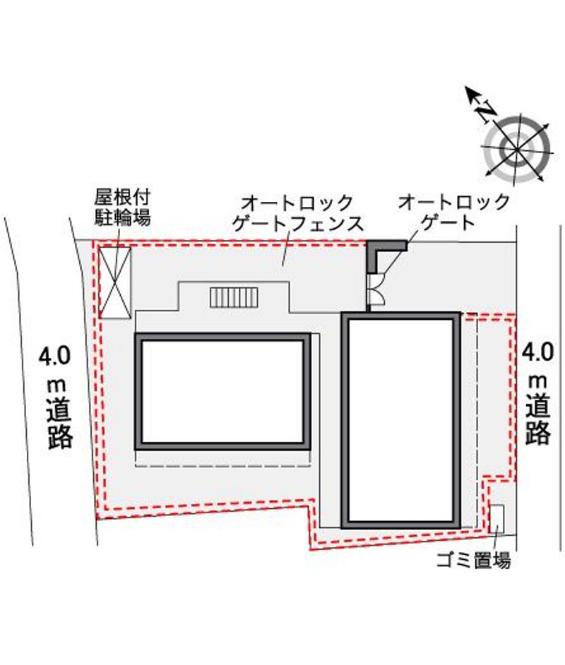 レオパレス幕張町ＬＡ１ 配置図