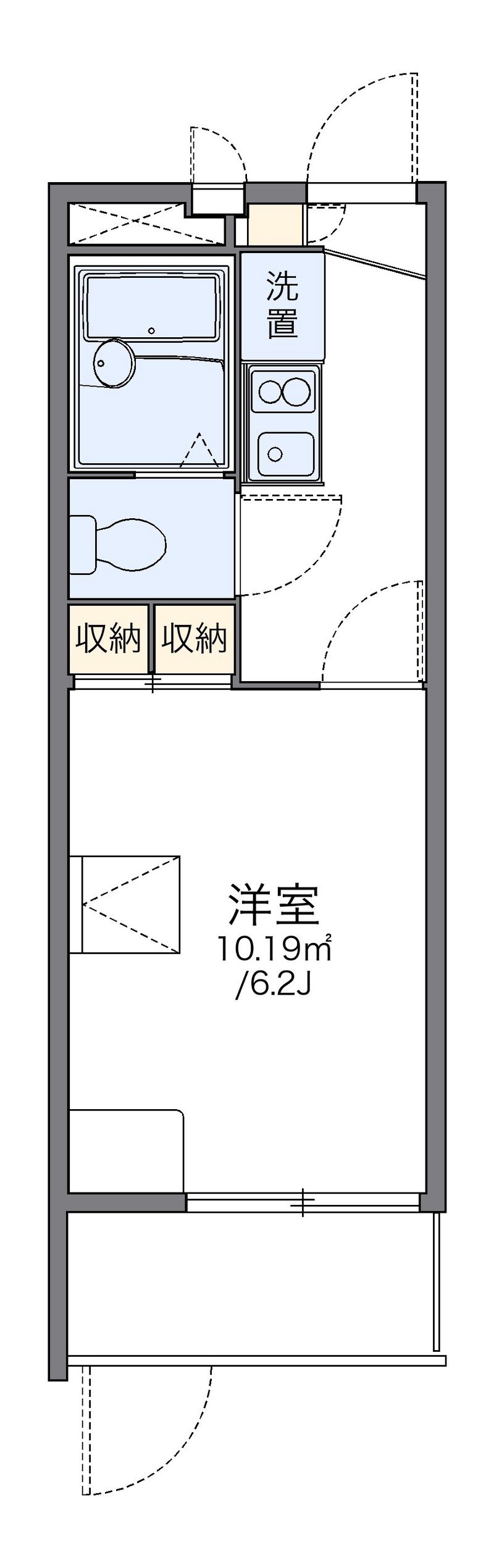 レオパレスアネックス２大橋 間取図