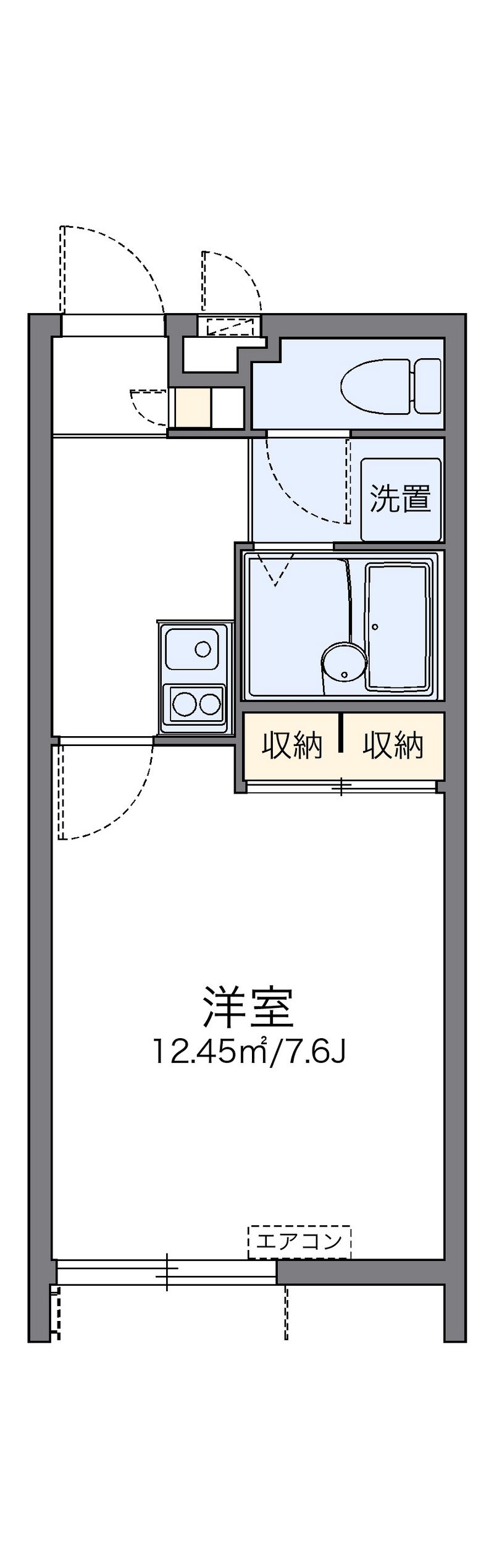レオパレスシーサイドＮ与那原 間取図