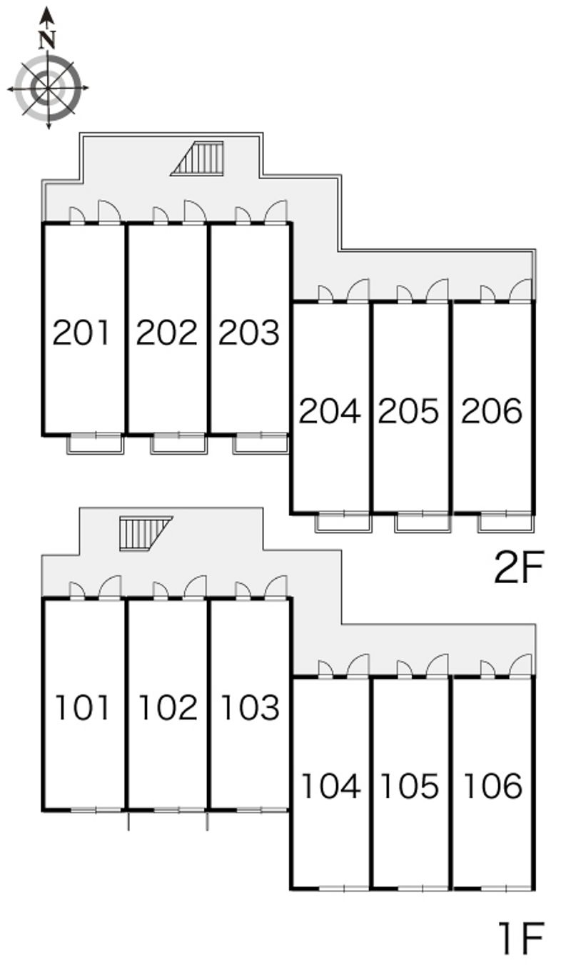 レオパレスＲＯＢＵＳＴＯ 間取り配置図