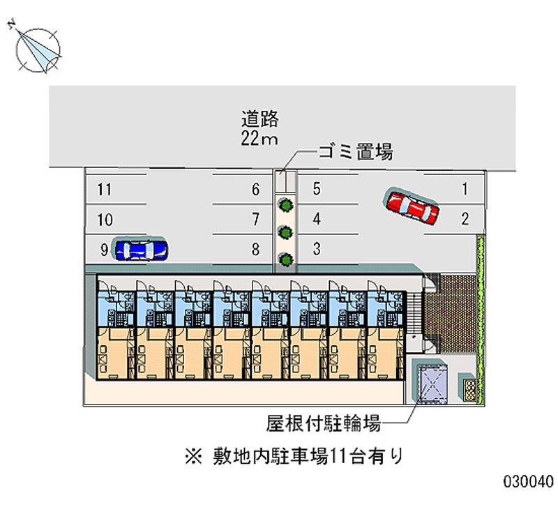 レオパレスシャンブル 月極駐車場