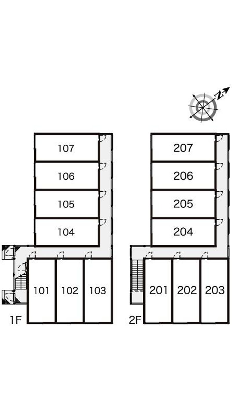 レオパレス丹頂 間取配置図