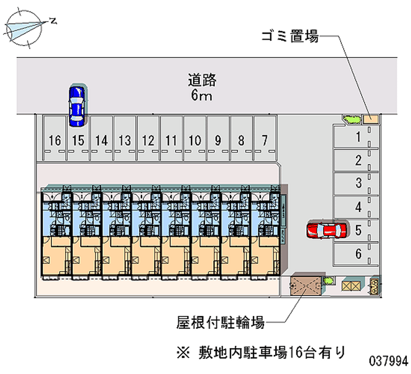 レオパレスパディーハウス 月極駐車場