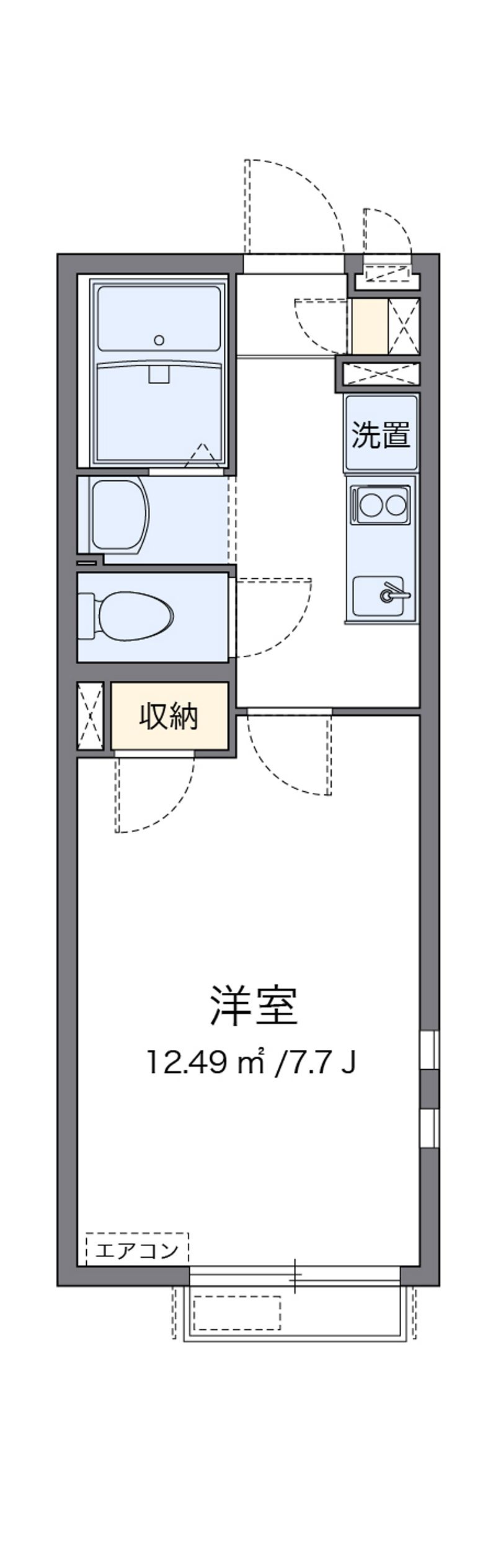 クレイノグレイス松江 間取図