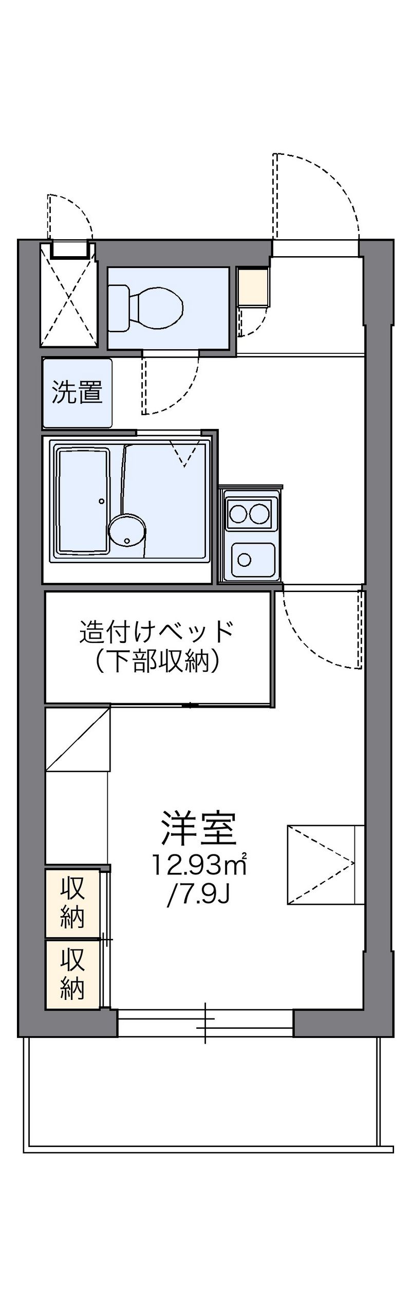 レオパレスウィステリア２ 間取図