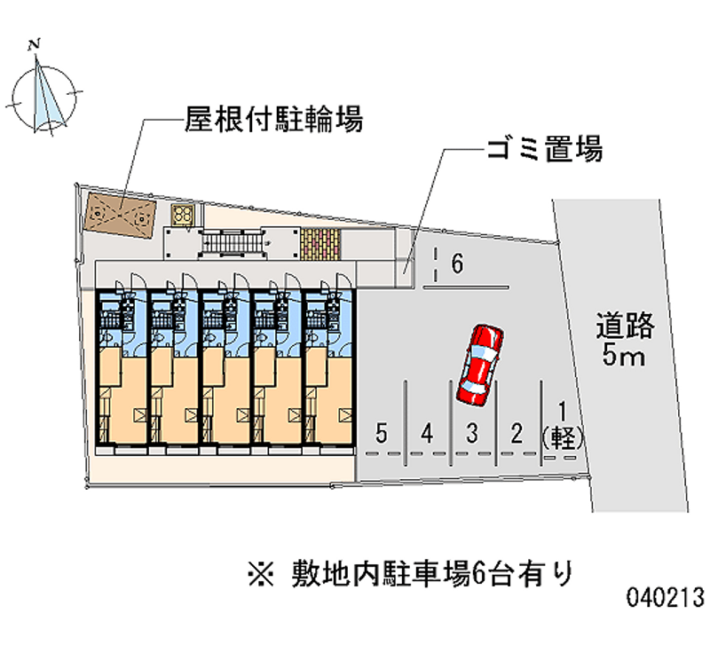 レオパレスチャンティック曽根 月極駐車場