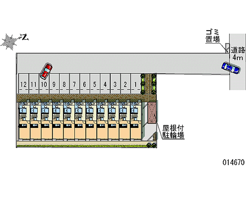 14670 bãi đậu xe hàng tháng