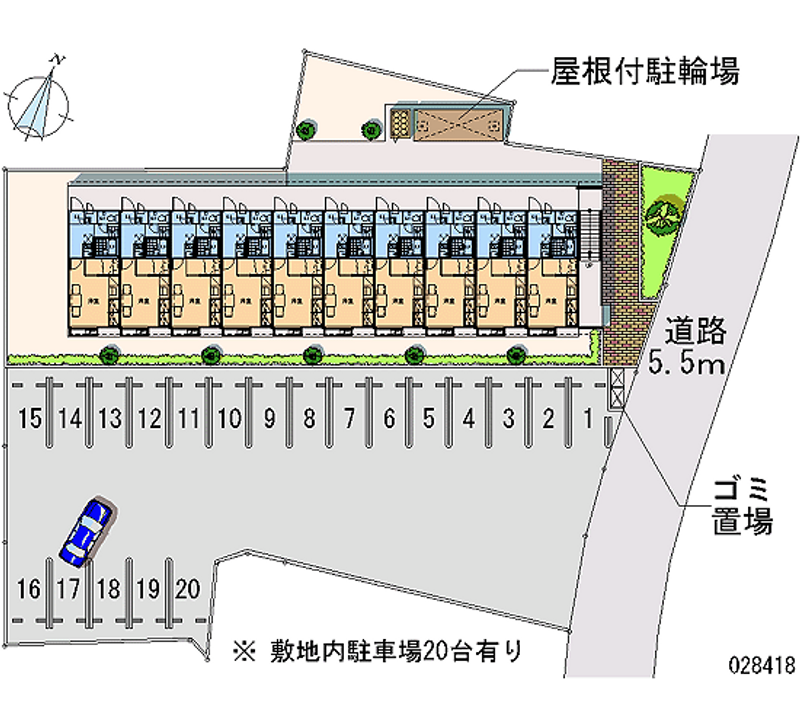 28418 Monthly parking lot