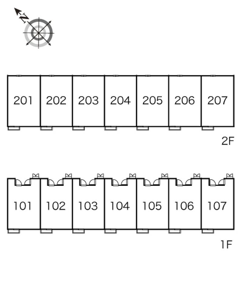 レオパレスメイプル 間取配置図
