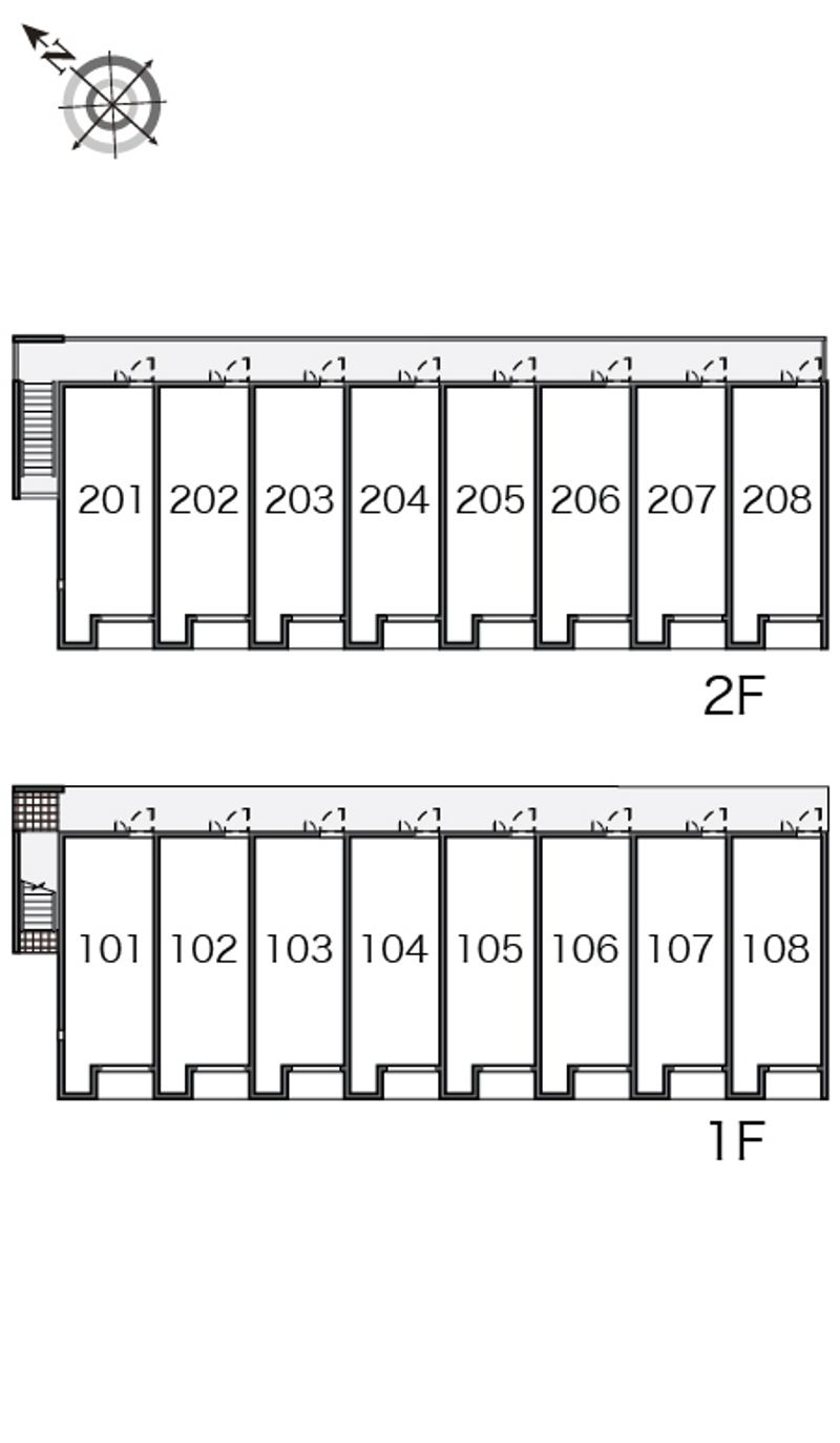 レオネクストくおれⅡ 間取配置図