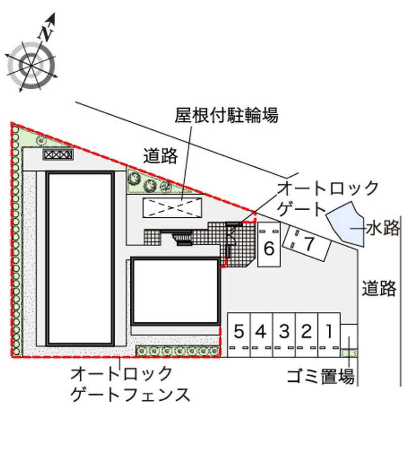 レオパレスルナ　ルミエール与野 配置図