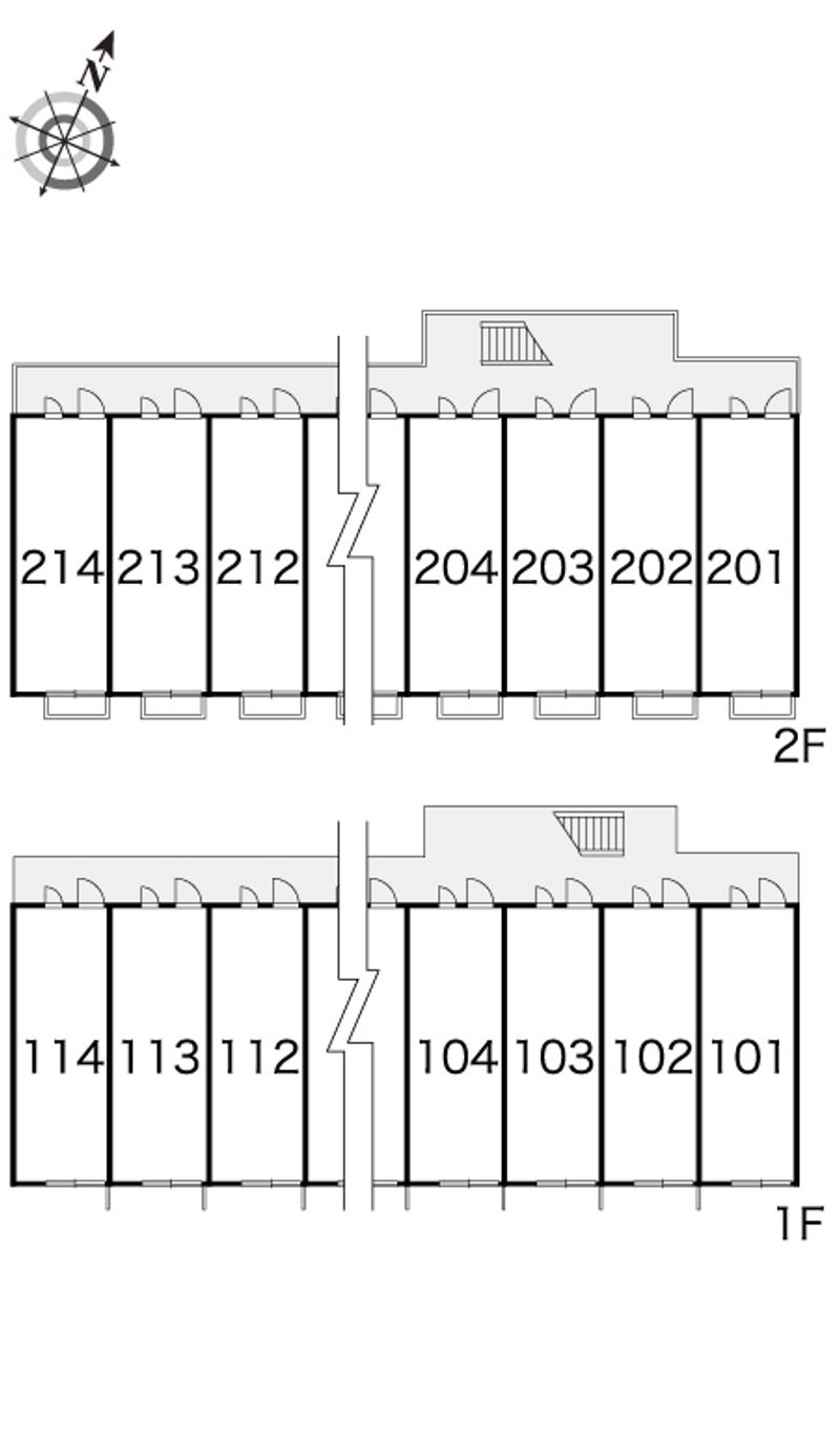 レオパレスポムール 間取配置図