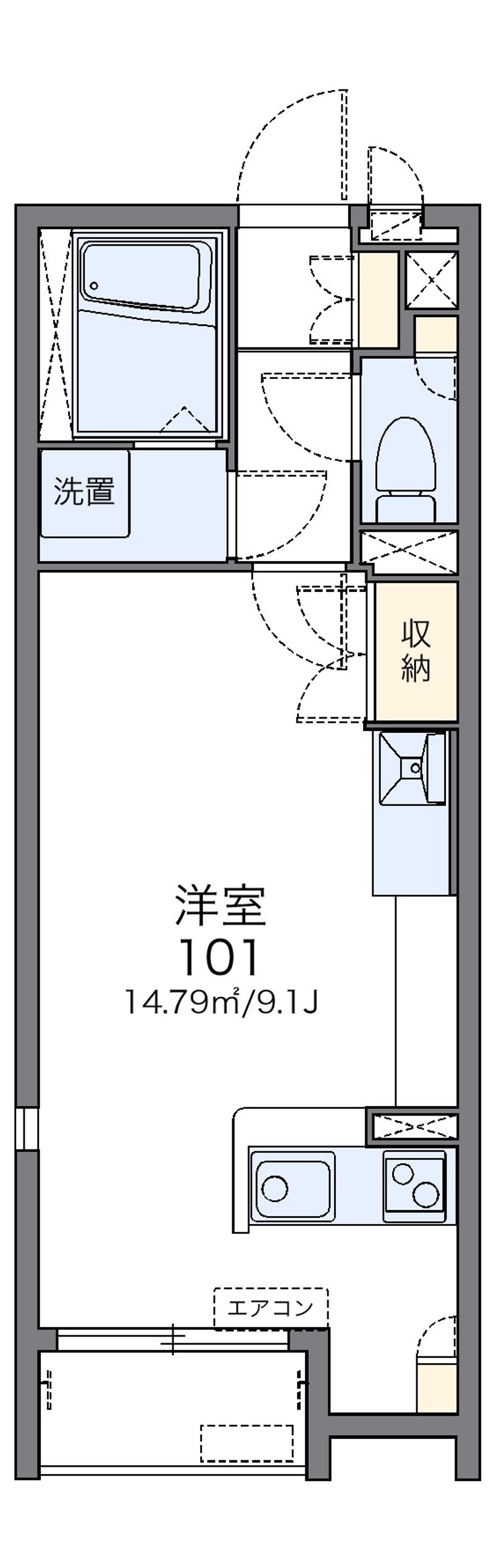 レオネクストライク　シェル 間取図