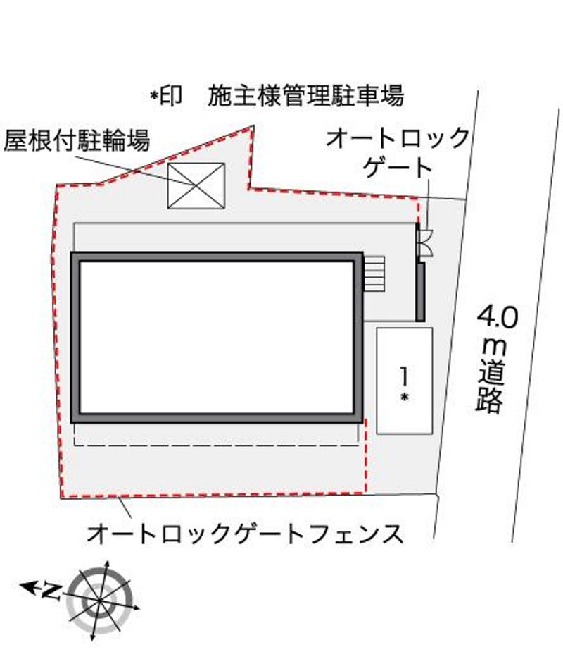 レオパレス熊野前 配置図
