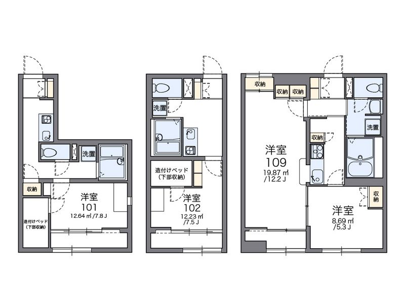 レオパレス大樹 間取図