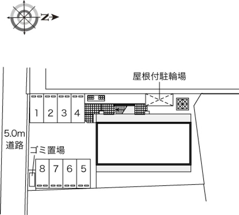 レオパレスグランディール 配置図