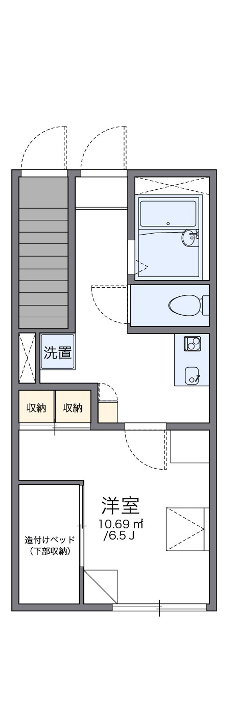 レオパレスさくら 間取図