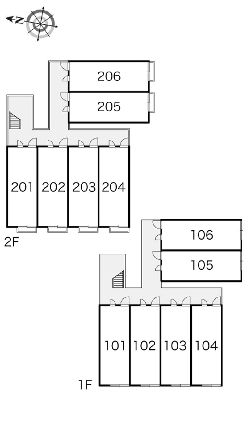 レオパレスつばさ 間取り配置図