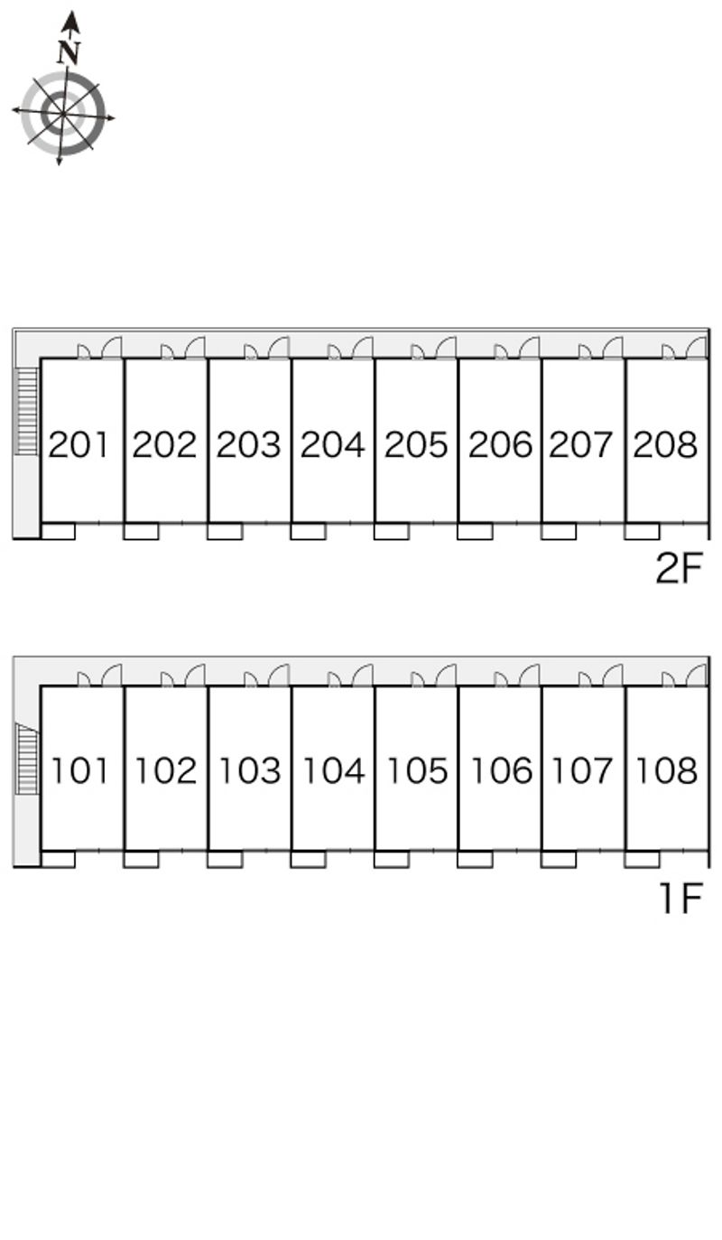 レオパレスＭ・ＹⅡ 間取配置図