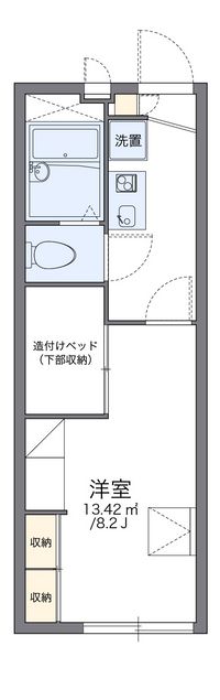 レオパレスディアコート姫路 間取り図