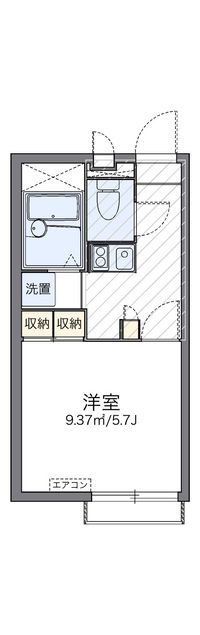レオパレス湯田温泉Ⅱ 間取り図