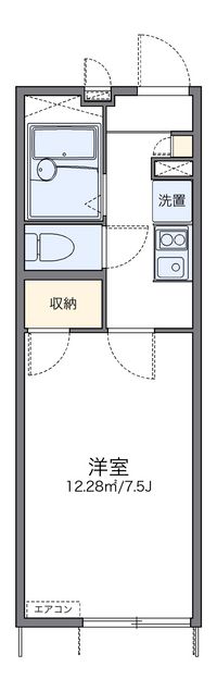 レオパレスクレエ豊中 間取り図