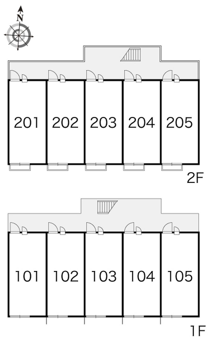 レオパレスあずみの森 間取配置図