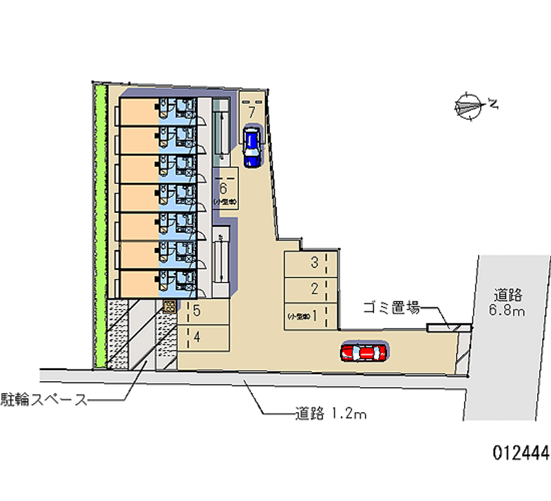 12444 Monthly parking lot