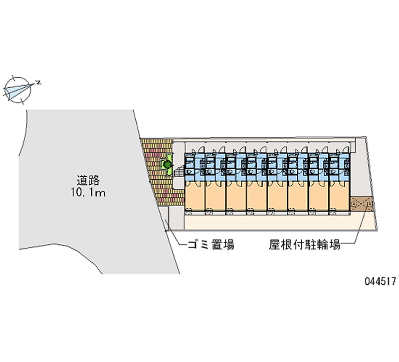 レオパレスサンシャイン貫井北 区画図