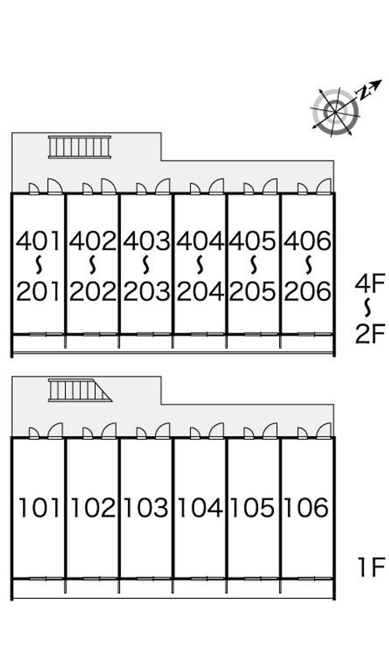レオパレスターナーⅢ 間取配置図