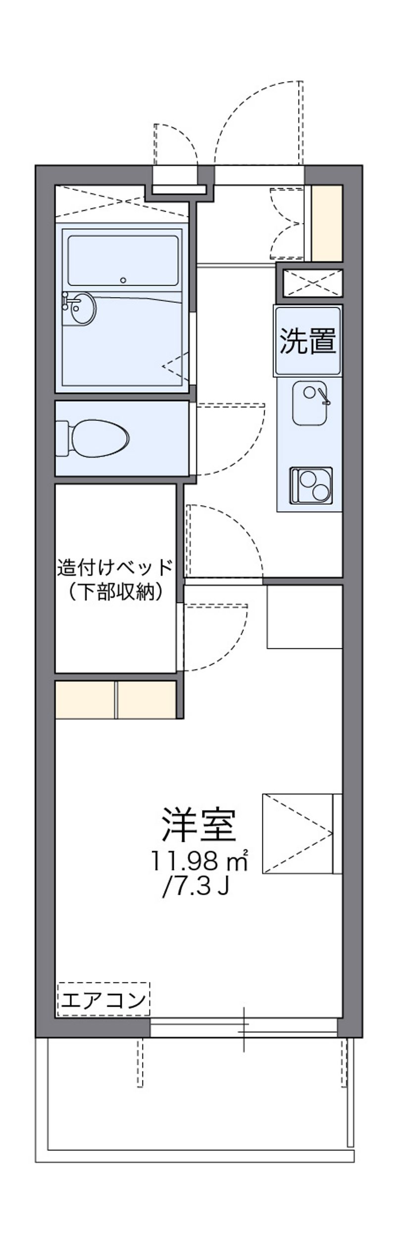 leopalace Wistaria Toritsu Kasei Floor plan