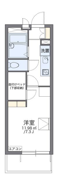 レオパレスウィステリア都立家政 間取り図