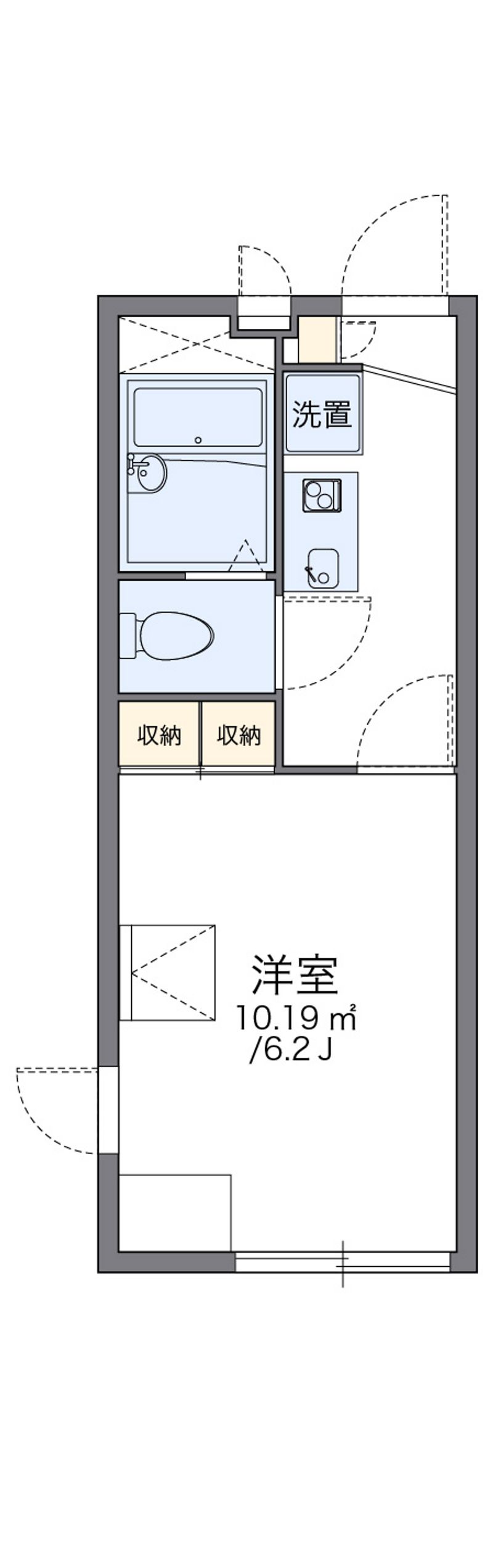 レオパレス古市 間取図