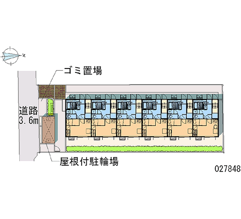 レオパレスまつえ 区画図