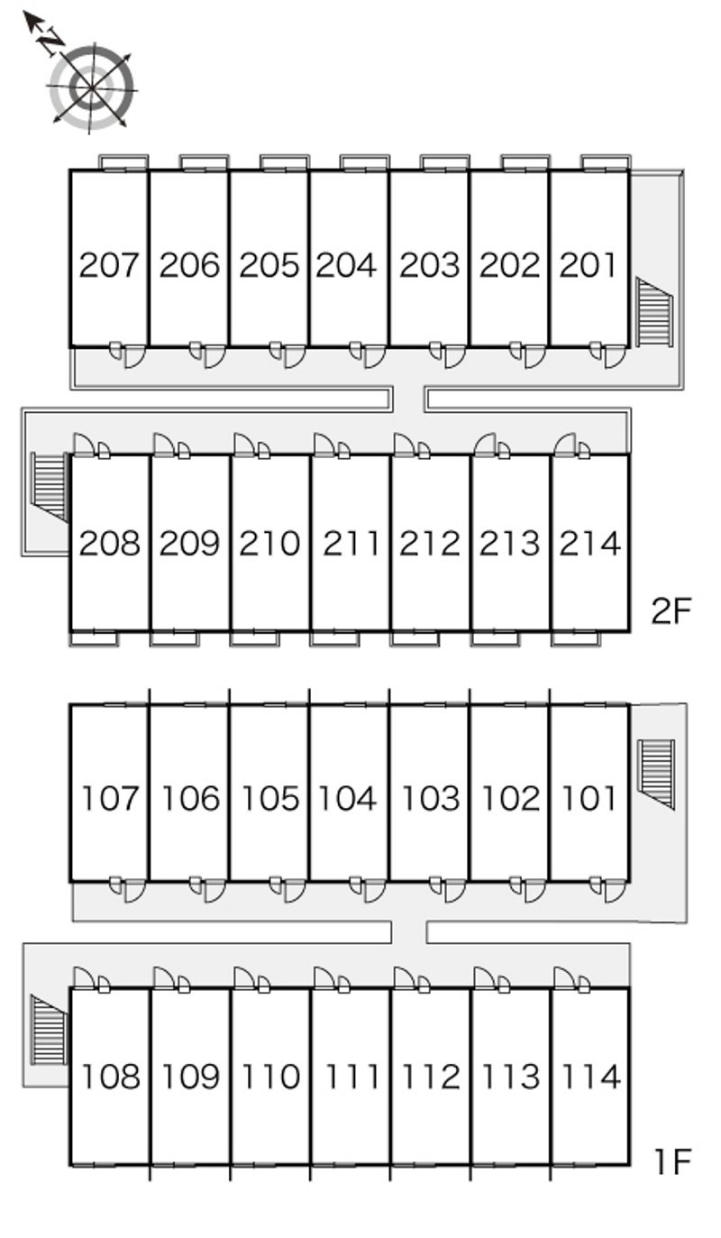 レオパレスプラムヒルズ 間取配置図