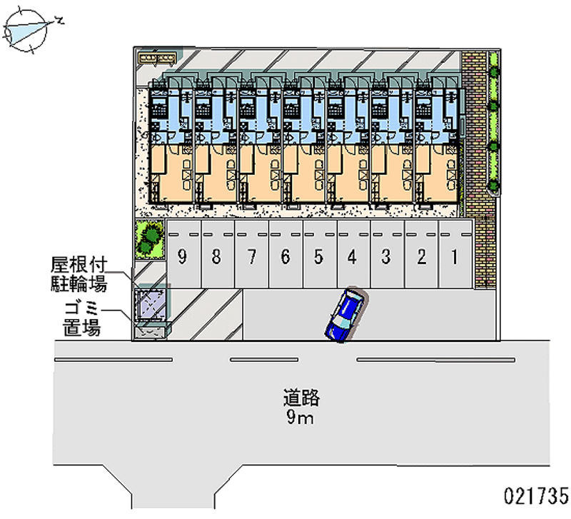 21735 bãi đậu xe hàng tháng